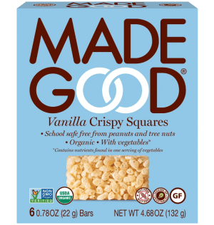 MadeGood Vanilla Crispy Squares package