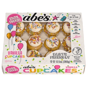 Abe’s Vanilla Mini Cupcakes package