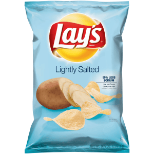 Lay's Lightly Salted Potato Chips package